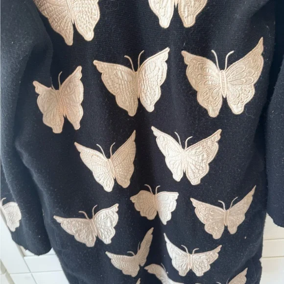 Johnny Waas Embroidered Cardigan with Butterfly Design - Picture 8 of 12